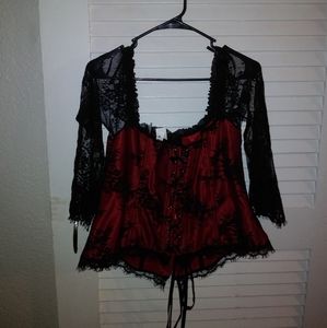 Plus Size Red Corset